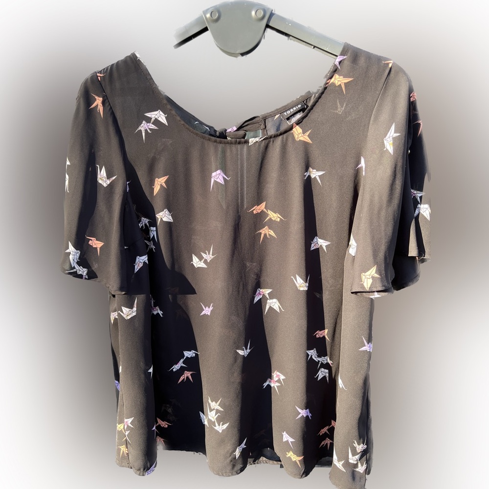 Torrid paper crane shirt